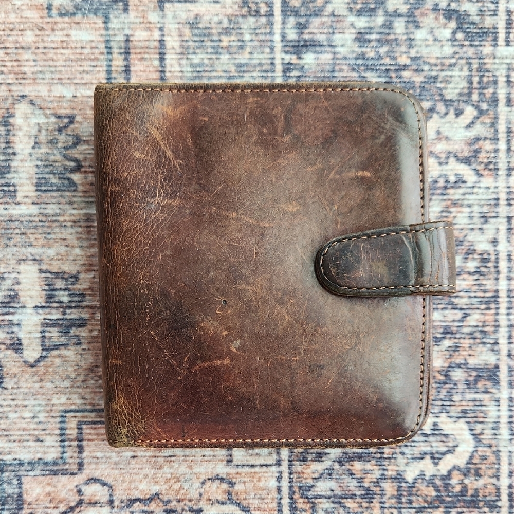 Coach Distressed Brown Leather Accessory
